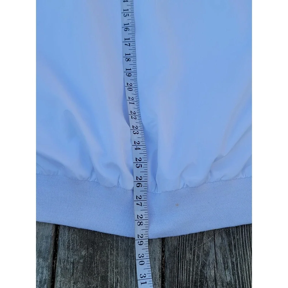 Vintage Ralph Lauren Polo Golf Windbreaker Crewneck Jacket Size Large White BG
